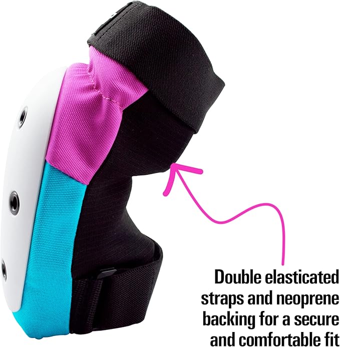 Bont Skates– Junior/Kids Triple Pad Protection Set with Knee Pads, Elbow Pads and Wrist Guards