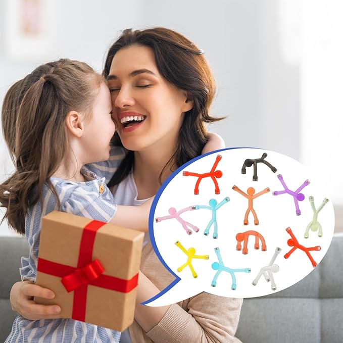 12Pcs Magnetic-People-Magnet-Men: Magnetic Travel Toys for Kids, Creative, Portable and Educational, Funny Magnets for Kids, Small Toys for Classroom Prizes, Easter Egg Stuffers, Office