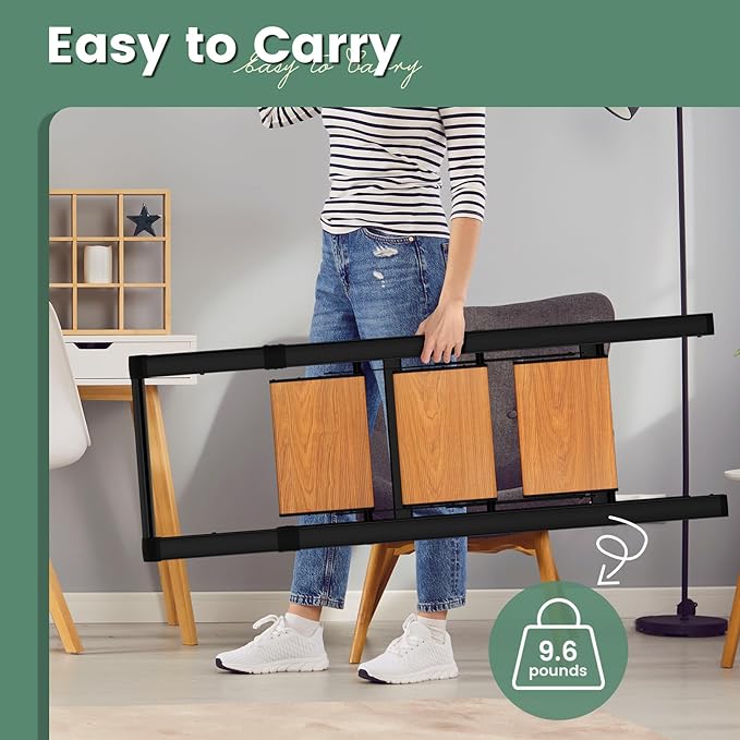 3 Step Ladder Folding Step Stool with Handle, Kitchen Step Stool for Adults, Aluminum Ladders for Home