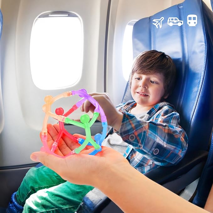 24Pcs Magnetic-People-Magnet-Men: Magnetic Travel Toys for Kids, Creative, Portable and Educational, Funny Magnets for Kids, Small Toys for Classroom Prizes, Easter Egg Stuffers, Office