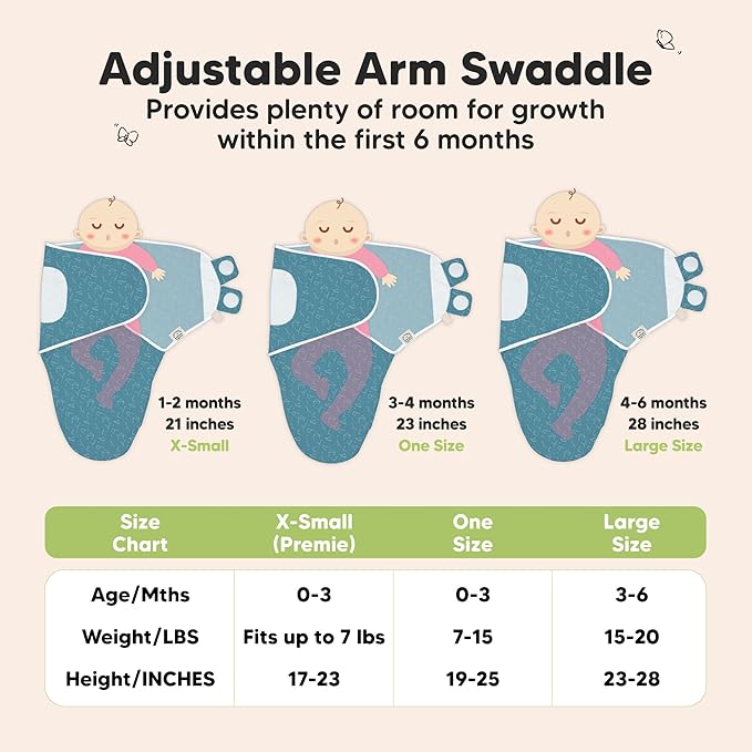 KeaBabies 3-Pack Organic Baby Swaddle Sleep Sacks - Swaddles for Newborns, Infant 0-3 Months, Baby Girls, Boys, Soft & Snug Newborn Sleep Sack, Nursery Swaddling Blankets (Galaxy)