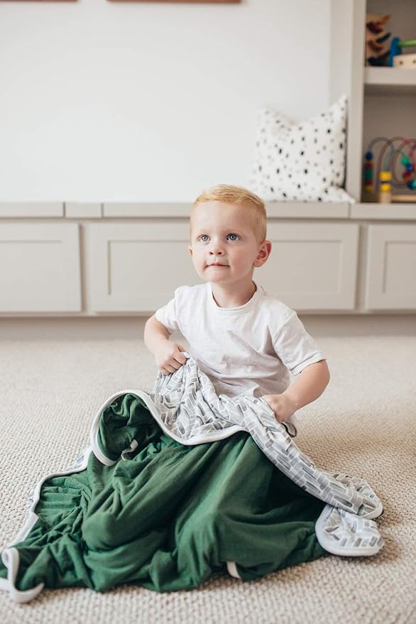 Copper Pearl Alta Three-Layer Baby Blanket: Soft, Breathable Quilts for Boys and Girls | Cozy Toddler Blanket | 46x46 Premium Polyester/Rayon