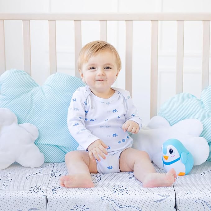 Mochen Trifold Pack and Play Mattress, 38"x26" Breathable Dual-Sided Memory Foam Pack n Play Mattresses Pad, Foldable Portable Baby Mattress for Pack N Play with Travel Bag & Washable Cover