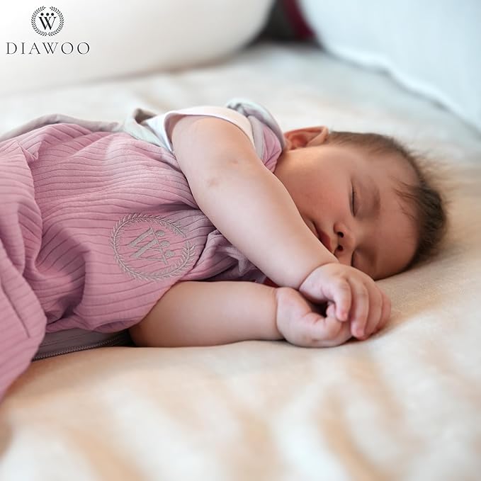 4 Season Baby Sleep Sack–Merino Wool&Organic Cotton–Adjustable Sleeping Bag (2–36 Months) with Two-Way Zipper& Belt Slot