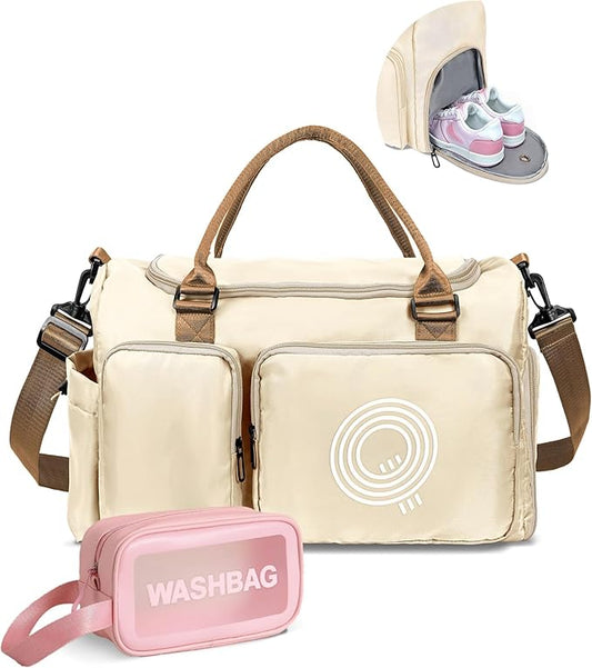 Elilier Gym Bag for Girls, Kids Travel Duffel Bag, Sports Bag, Personalized Weekender Bag, Monogram women gifts, engagement gift, bridesmaid proposal Gifts