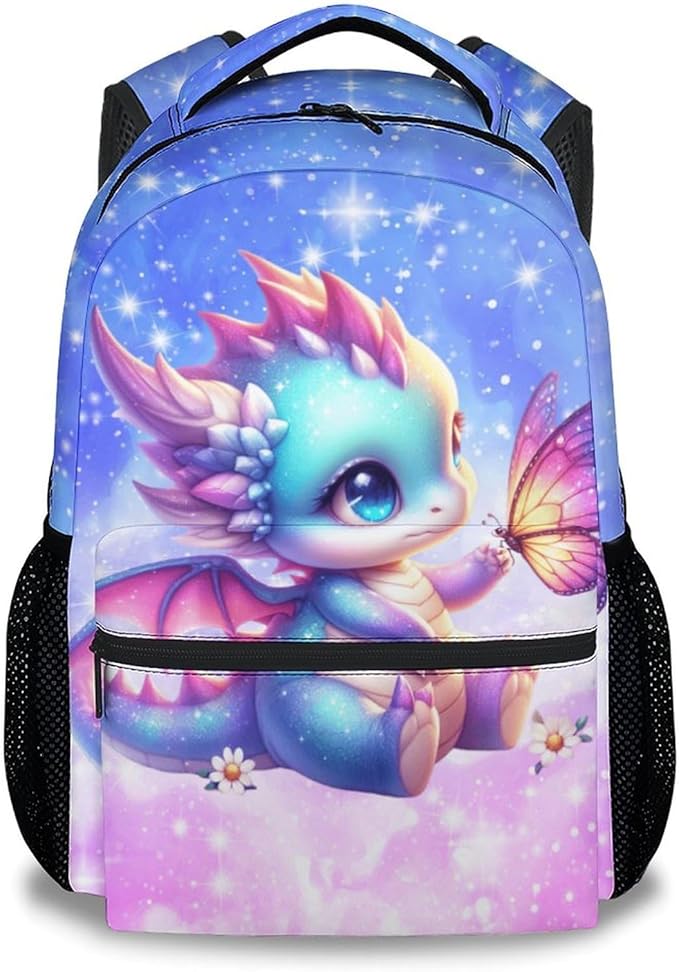 Kids School Backpack - Dragon Backpacks for Girls - Bookbag Gifts for Daughter - School Bag for Kindergarten/Preschool/Elementary(17 Inch)