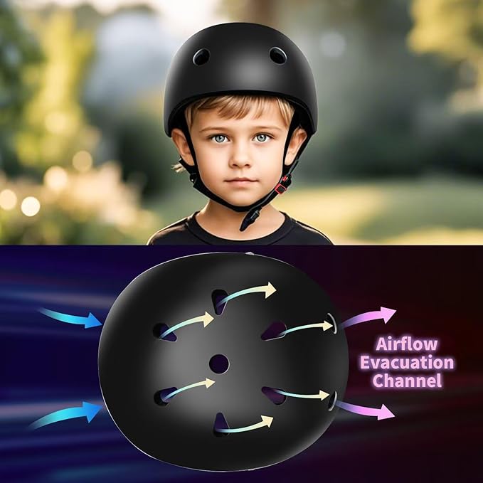Adjustable Color Gradient Toddler Kids Bike Helmet for 3-5-8-14+Ages Girls Boys.Skateboard Bicycle Toddler Helmet 2-4 Years for Multi-Sports Cycling Scooter Inline Roller Skates Rollerblading