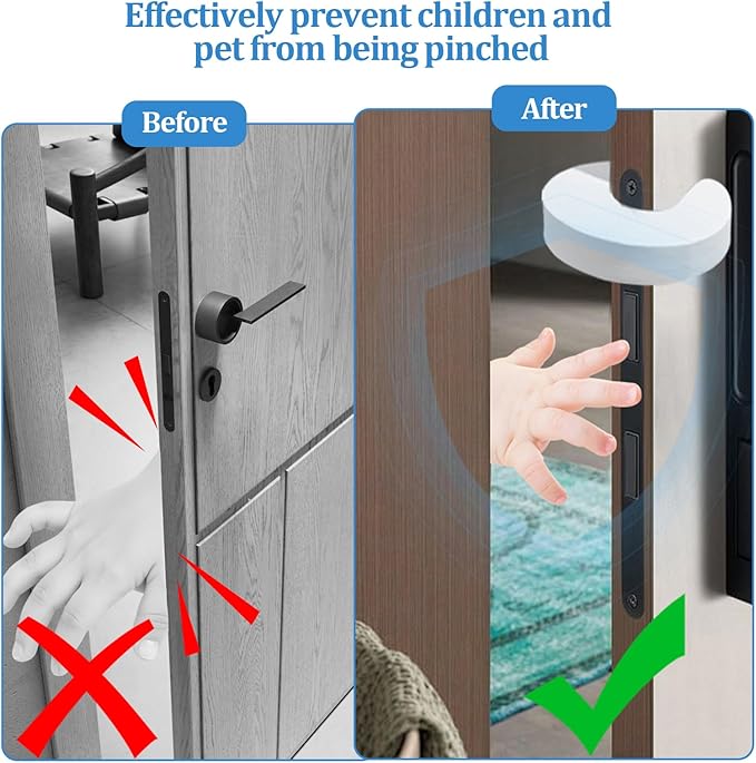 Door Finger Pinch Guard, 6 Pack Foam Door Stopper,Anti Door Slam Stopper for Safety & Protection Door Slam Stopper