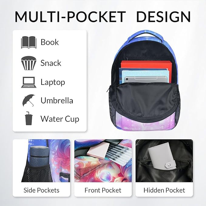 Girls Backpack - Mermaid Backpacks for Kids - Bookbag Gifts for Daughter - Toddler School Bag for Kindergarten/Preschool/Elementary(17 Inch)