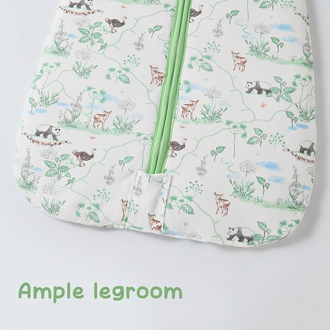 Baby Sleeping Bag 2.5 TOG Cotton Winter Sleep Sack for Newborn babies, Unisex Baby Wearable Blanket with Animal Patterns, Panda, XL