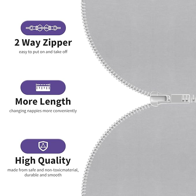PuppyPaws Baby Sleep Sack 2-Pack Set, Transitional Swaddle, Sleep Sack 9-15 Months, Wearable Blanket Baby with 2-Way Zipper Summer, 95% Rayon derived from Bamboo, 5% Spandex
