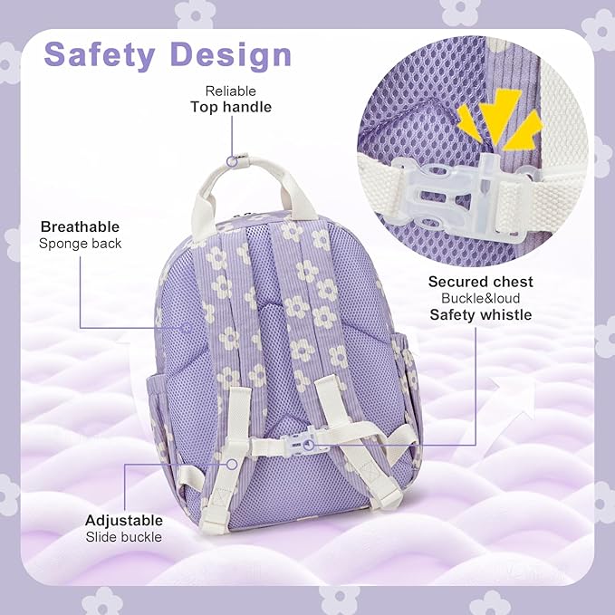 Bluboon Kids Backpack for Girls Boys 4-8 Cute 15" School Backpacks Preschool Kindergarten Bookbags Daycare Travel