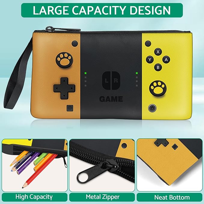 JIRAIKEI Kids Backpack For Boys，Gamer Boys Backpack For Children Teens Elementary Middle School, 17″ Students Bookbag