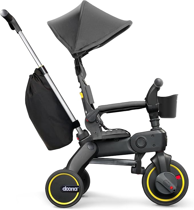 Doona Liki Trike S3, Greyhound - 5-in-1 Compact, Foldable Tricycle - Suitable for Toddlers 10 to 36 Months