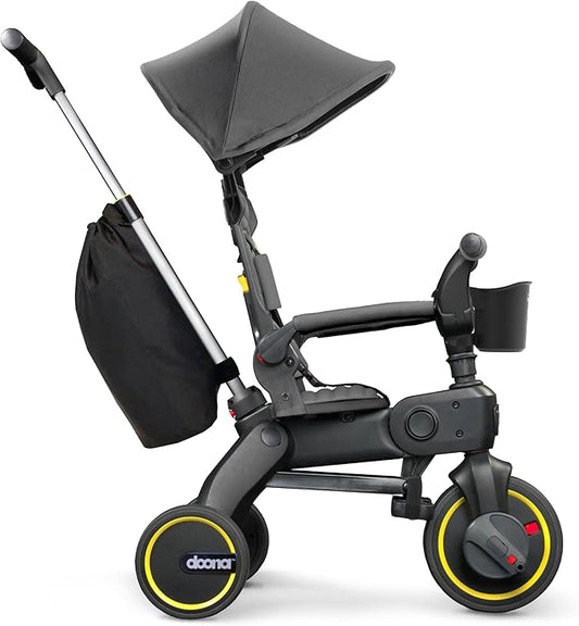 Doona Liki Trike S3, Greyhound - 5-in-1 Compact, Foldable Tricycle - Suitable for Toddlers 10 to 36 Months