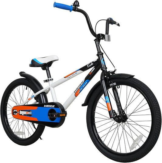 WEIZE Kids Bike, 16 20 Inch Children Bicycle for Boys & Girls Ages 4-12 Years Old, Rider Height 41-62 Inch, Adjustable Seat & Handlebars, Coaster Brake, Multiple Color Options
