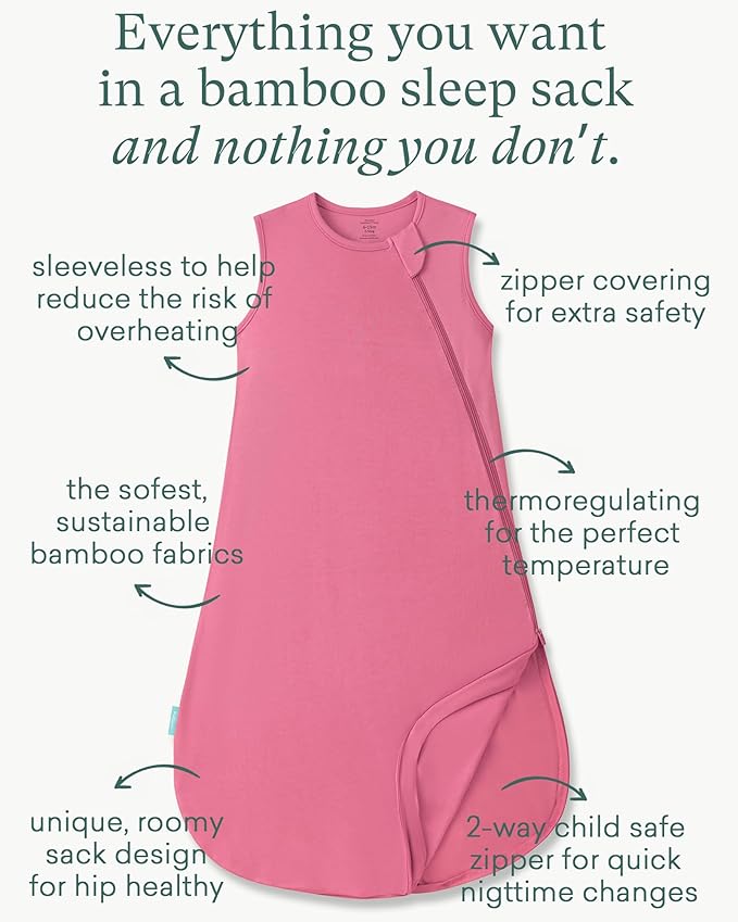 PurComfy Extra-Long Toddler Sleep Sack, Premium Bamboo Viscose Summer Sleeping Bag Supersoft 0.5 TOG Wearable Blanket 3T-4T-5T