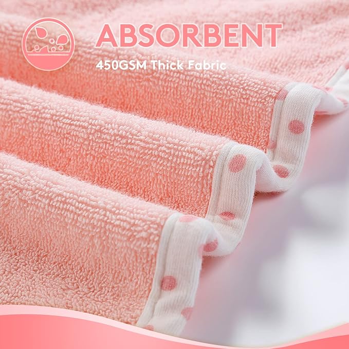 Baby Hooded Towel with Unique Animal Design Ultra Soft Thick Cotton Bath Towel for Newborn (Unicorn)