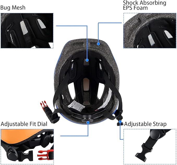 Kids Bike Helmet for Ages 1-8 Years, Adjustable Toddler Boys and Girls Helmets, Lightweight Child Infant Bicycle Cycling Scooter Sports Helmet 48-54cm