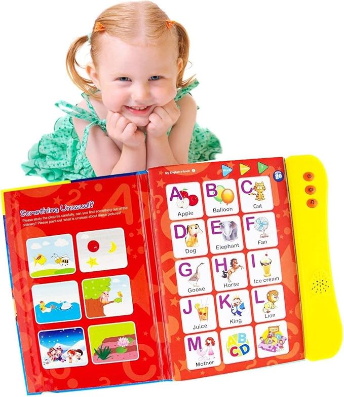 Preschool Learning Activities Book – Interactive ABC Sound Book, Toddler Learning Toy for Kids Ages 3+, Educational Alphabet Toy for Boys and Girls.