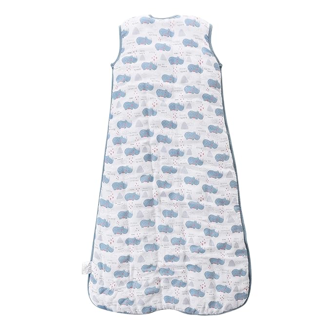 Toddler Sleep Sack, 70% Rayon from Bamboo and 30% Cotton Baby Wearable Blanket Winter 2.5 TOG Sleeping Sacks Warm Soft Muslin Rhino (2-4T)