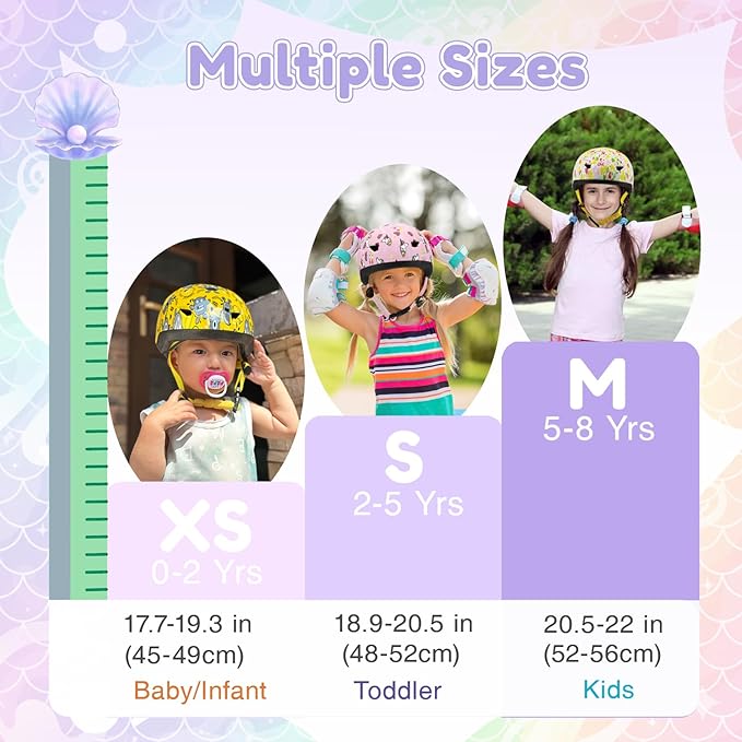 Toddler Bike Helmet with Gloves and Backpack Set, 3 Sizes for Baby Infant to Kids Ages 1-3 3-5 5-8+, Adjustable Boys Girls Bike Helmet for Bicycle/Scooter/Skateboard/Roller Skate