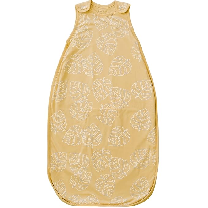 Ecolino Organic Cotton Baby Sleep Sack - 2-Way Zipper Baby Wearable Blanket - Infant to Toddler Sleeping Bag Sack - 2 Months - 2 Years - Leaf