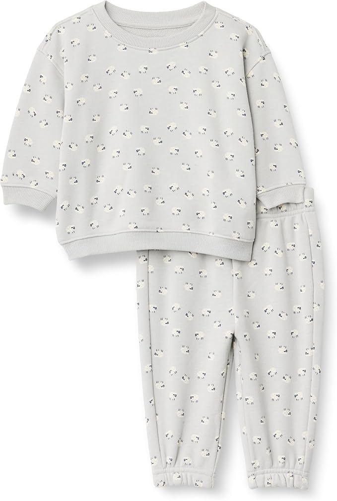 Amazon Essentials x Sofia Grainge Toddlers and Baby Boys' Sweatshirt and Sweatpant Set
