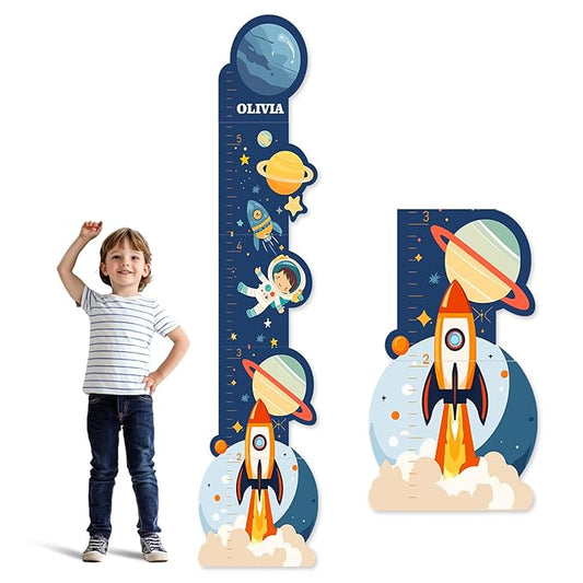 Personalized Name Growth Chart for Kids, Zoo Kids Growth & Measuring Chart in Inches, Fun & Stylish Height Tracker for Children, Growth Ruler