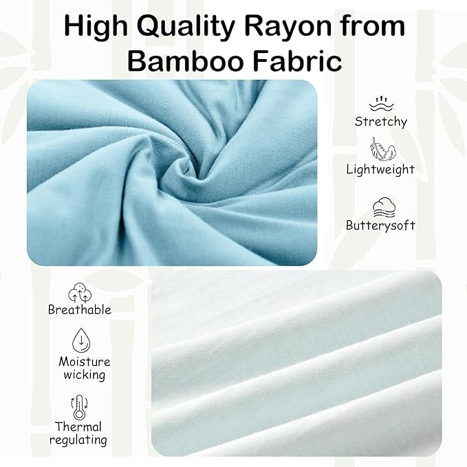 Supersoft Rayon Made from Bamboo Sleep Sack 3-6 Months Newborn Sleep Sack 0-3 Months 0.5 Tog Lightweight Baby Wearable Blanket with 2-Way Zipper Summer Unisex Sleeping Bag for Babies - Blue