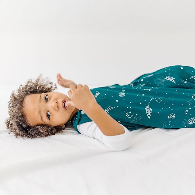 Woolino Big Kid Sleeping Bag, 4 Season Baby Sleep Sack, Merino Wool and Organic Cotton Wearable Blanket, 4-6 Years