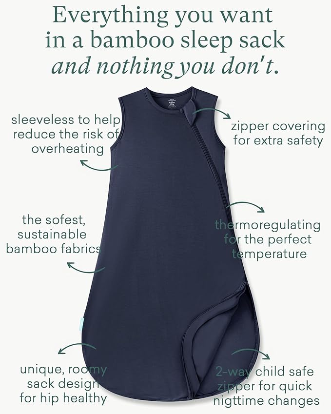 PurComfy Extra-Long Toddler Sleep Sack, Premium Bamboo Viscose Summer Sleeping Bag Supersoft 0.5 TOG Wearable Blanket 3T-4T-5T