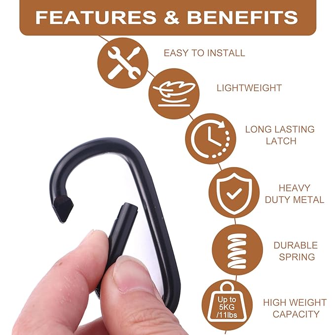 Baby Stroller Hooks, ZMyHeart Carabiner Clip, Adjustable Baby Stroller Clips Straps for Diaper Bag, 33LBS, Stroller Hook for Baby Cots,E-Scooter, Wheelchair Accessories,Gift for Mommy (4-Color Pack)