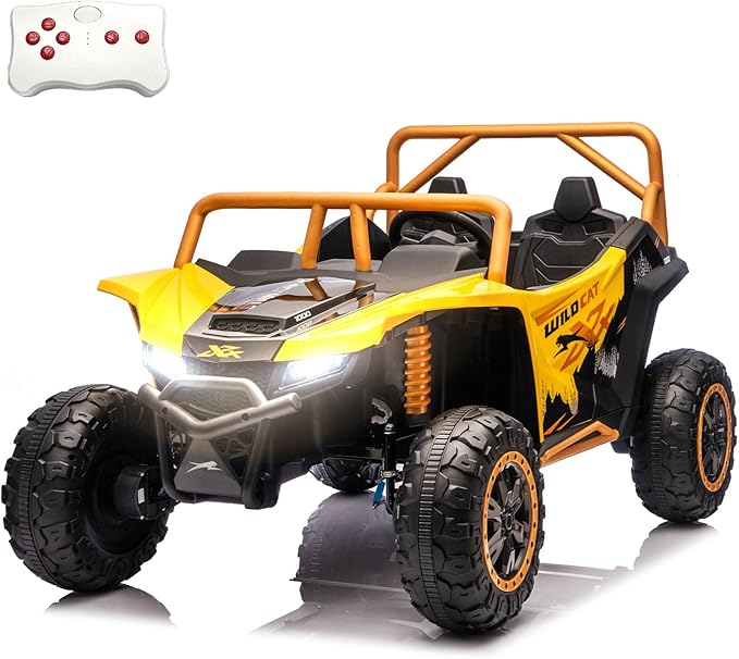 24V 4WD Kids Electric Car XXXL, 2-Seater Licensed Arctic Cat Kids Ride on UTV with Parent Remote Control, Bluetooth Music, LED Lights for Boys & Girls