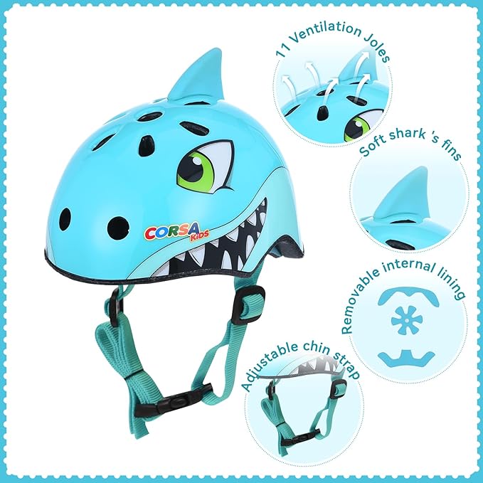 Toddler Helmets 2-4 Years, Lightweight Kids Bike Helmet for Year Boys Girls Multi-Sport Protection with 11 Vents, Child Toddler Bike Helmet for Bicycle Skateboard Scooter Roller