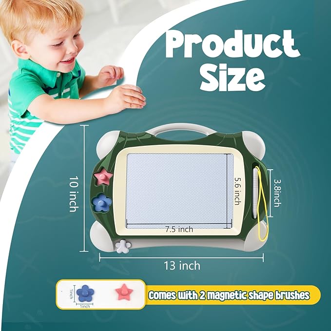 Daisiki Magnetic Drawing Board, Toddler Toys for Age 1 2 3 Boys Girls, Toddler Drawing Board, Birthday Easter Christmas Halloween Kids Toy Gifts for Boys and Girls