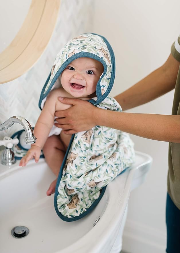 Copper Pearl Hooded Bath Towels Premium Knit/Terry Cloth Baby Towels with Hood, Pockets, and Cool Designs - Great to Gift and Make Bath Time Fun - Baby Bath Towel, Bear