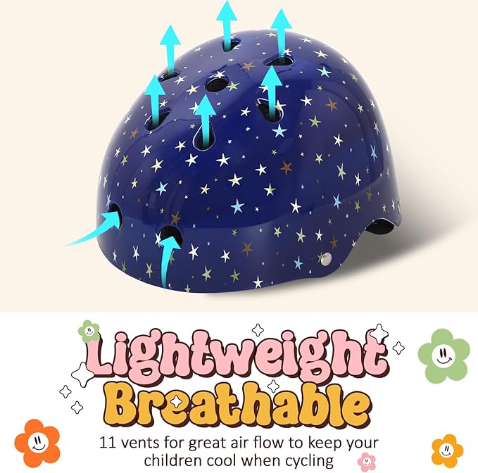 Toddler Kids Bike Helmet,Adjustable for Child Boys Girls,Multi-Sport & Ventilation for Bicycle Scooter Skateboard Skate