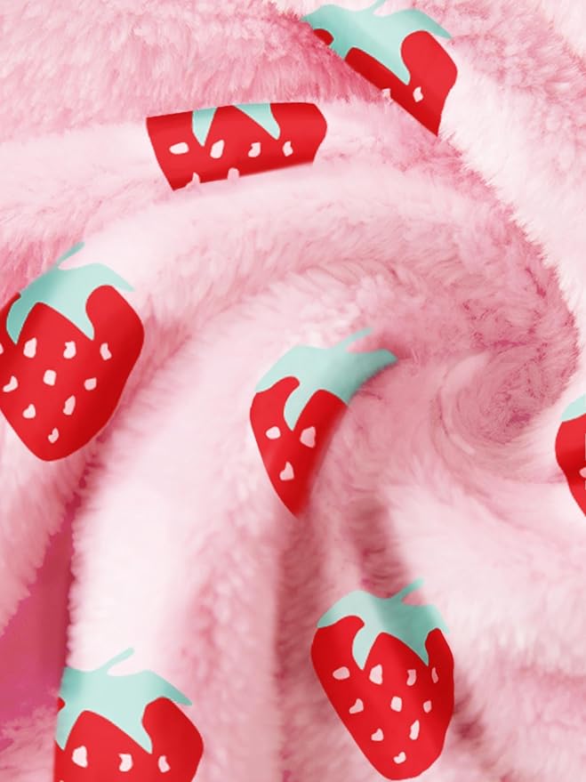 SANGTREE Boys Girls Robe Fleece Hooded Soft Toddler Bathrobe Cute Boys Bathrobe Fuzzy Plush Robes for Kids, 2-12 Years