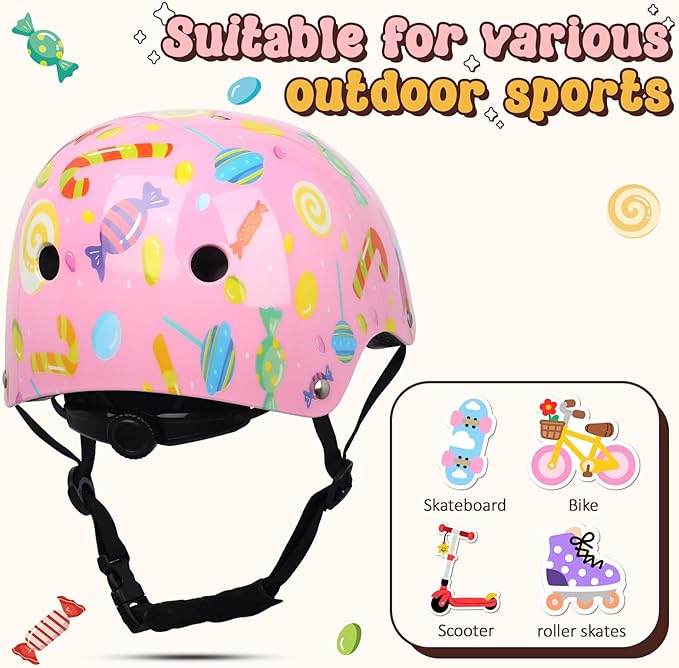 Toddler Kids Bike Helmet,Adjustable for Child Boys Girls,Multi-Sport & Ventilation for Bicycle Scooter Skateboard Skate