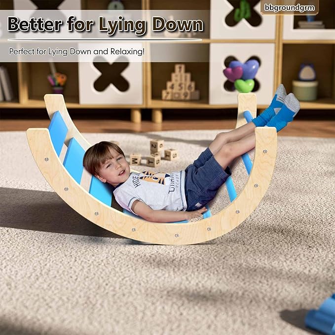 Wooden Indoor Climbing Toy for Children, Foldable Play Equipment