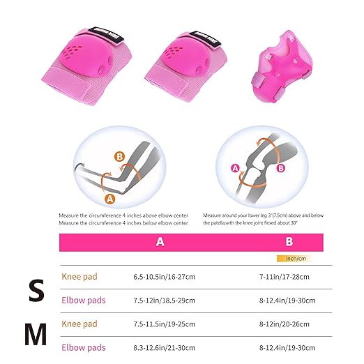 Kids/Youth Knee Pads Elbow Pads Wrist Guards 3 in1Protective Set, for 3-15 Years Child Roller Skates, Cycling, Inline Skating, Skateboard, BMX Bike, Balance Bike, Scooter Riding Sports