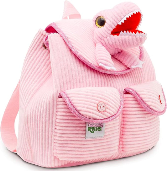 Pink Dinosaur Mini Backpack for Kids, Mini Backpack for Toddler Girls, Gift for 2 3 4 5 Year Old Girl Boy