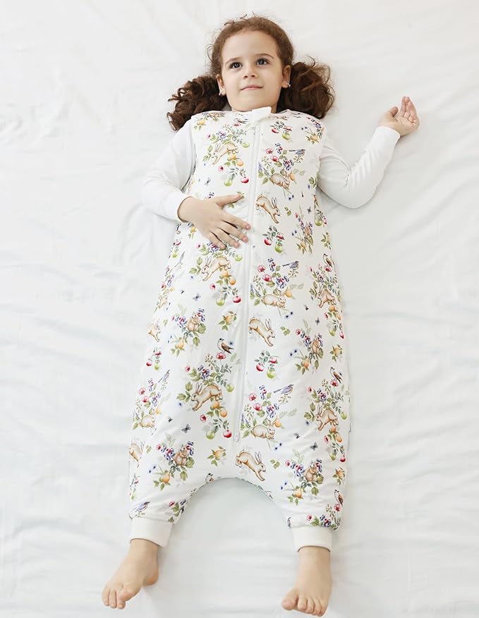 Baby Sleeping Bag Walker Sleep Sack with Feet 1.0 TOG Wearable Blanket Sleeveless Toddlers Winter 6Months-4T