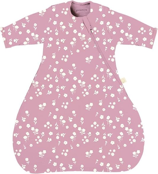 GUNAMUNA Long-Sleeve Transitional Swaddle Sleep Bag 2.5 TOG – Soothes Infants 3-6 Months, Easy Diaper Changes with WONDERZiP