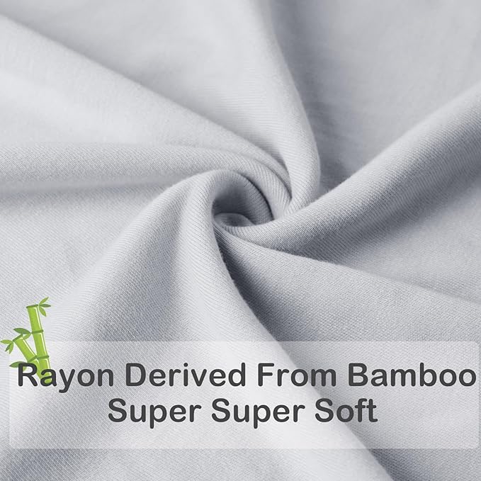 Rayon from Bamboo Sleep Sack Baby Wearable Blanket 0.5 Tog Soft Kids Sleeping Bag Toddler Sleeveless 0-6 Months Infant Newborn Swaddle Blanket 2-Way Zipper Unisex Boys Girls Sleepsack Grey