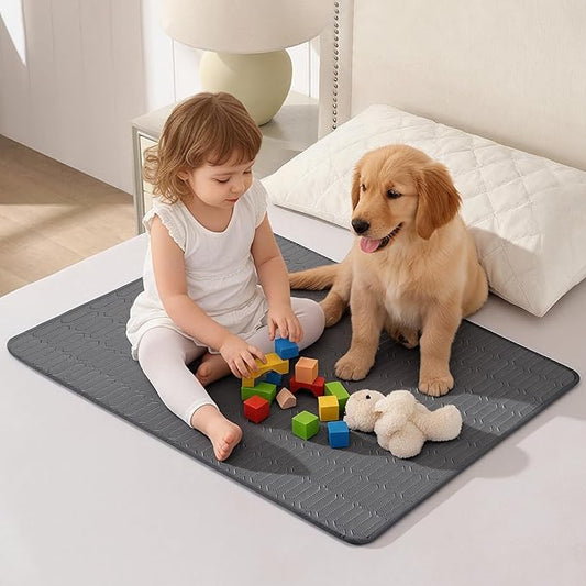 Incontinence Bed Pads, 24x36 Inch Washable Underpads - Multi-Use Pee Pads for Kids, Adults & Elderly Assistance, Waterproof Mattress Pads for Cribs, Pet Training, Couches & Travel