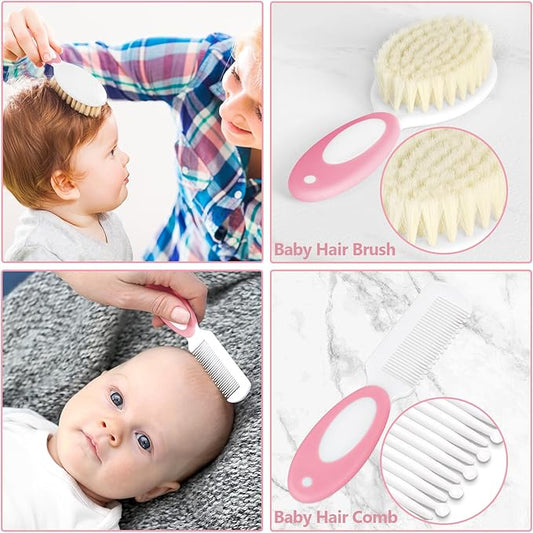 Baby Healthcare and Grooming Kit for Newborn Kids, 24PCS Upgraded Safety Baby Care Kit, Newborn Nursery Health Care Set, Baby Care Products