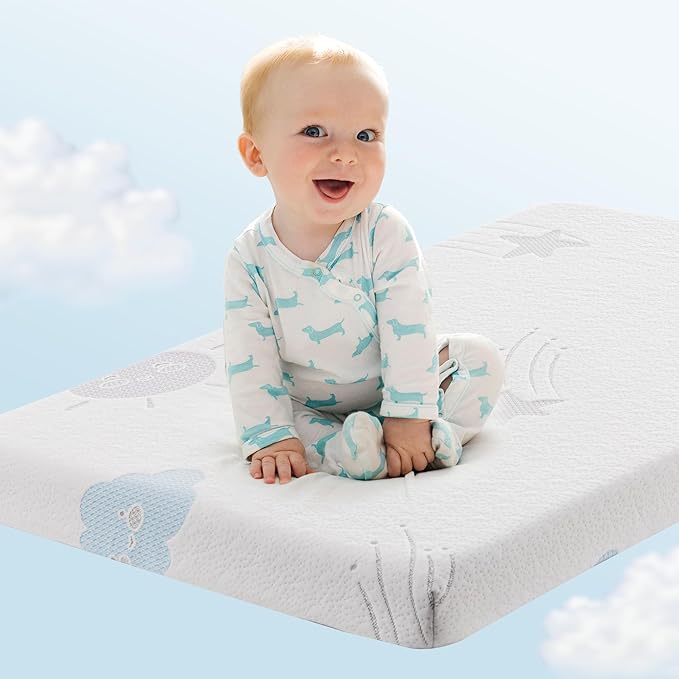 Ganondorf 38X26 Pack and Play Mattress Pack N Play Mattress Anti Slip Memory Foam Baby Mattress Pad with Removable Cover