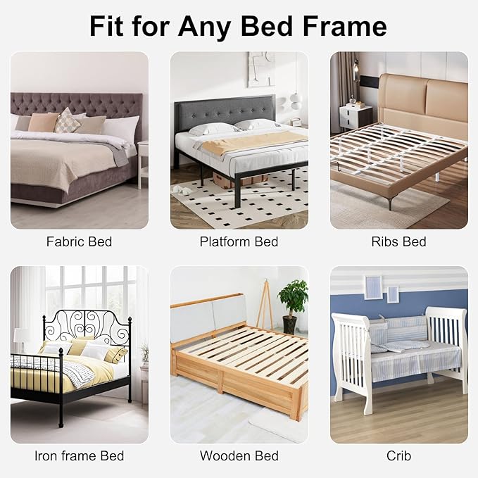 Bed Rail for Toddlers,Swing Down Kids Beds Rails Guard for Twin,Full,Queen,King,Bunk Size Bed,Extral Tall Child Bed Rail Guard with Reinforced Anchor Safety System (Grey, 59inch,1 Side)